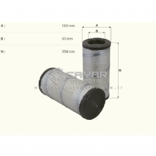 Hava Filtre Ford 6600,6610 Serisi DI� Kuru Tip B�y�k
