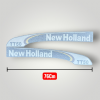 Yan Yaz� Tak�m� New Holland TT50 Siyah-Beyaz